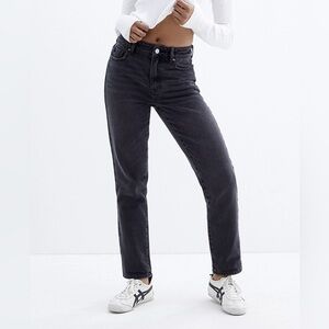 PacSun | Women’s light black Mom Jeans, zipper/button front closure, size 26